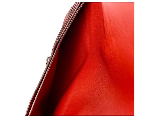 Hermès Dogon Lange Brieftasche Rot - Ansicht 11