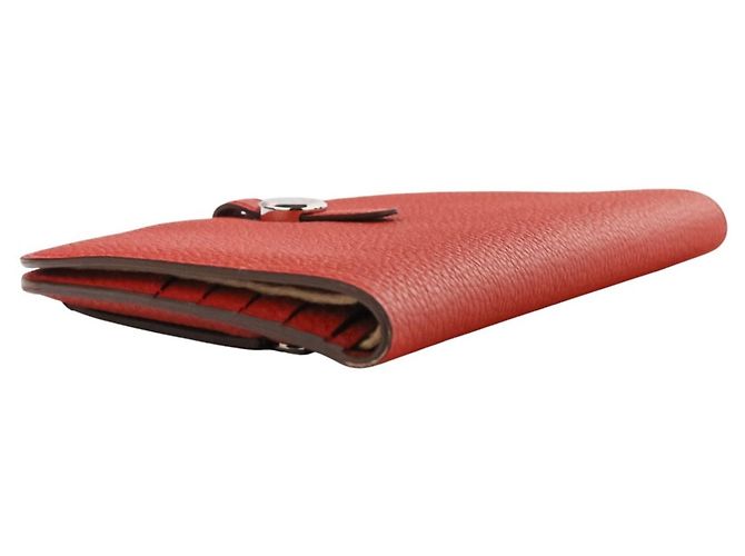 Hermès Dogon Lange Brieftasche Rot - Ansicht 3