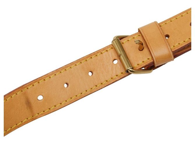 Cinghia a spalla in pelle beige Louis Vuitton - vista 2