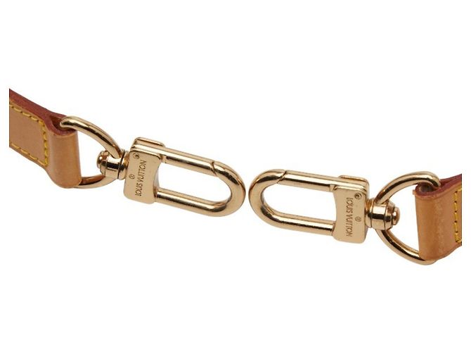 Cinghia a spalla in pelle beige Louis Vuitton - vista 3