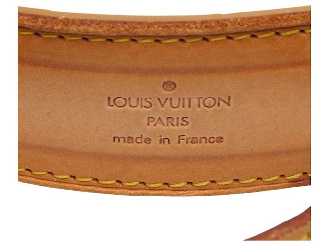 Cinghia a spalla in pelle beige Louis Vuitton - vista 4