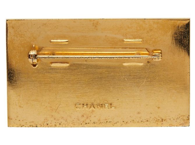 Spilla Logo Placcata Oro Chanel D'oro - vista 2