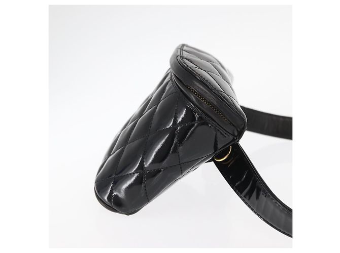 Chanel Vintage Reißverschluss-Gürteltasche aus gestepptem Lammleder klein - Ansicht 3
