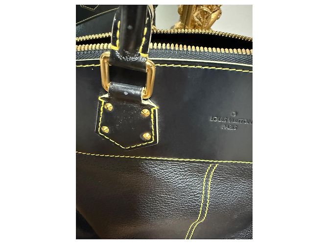Louis Vuitton Suhali Lockit Borsa in pelle nera Nero - vista 13