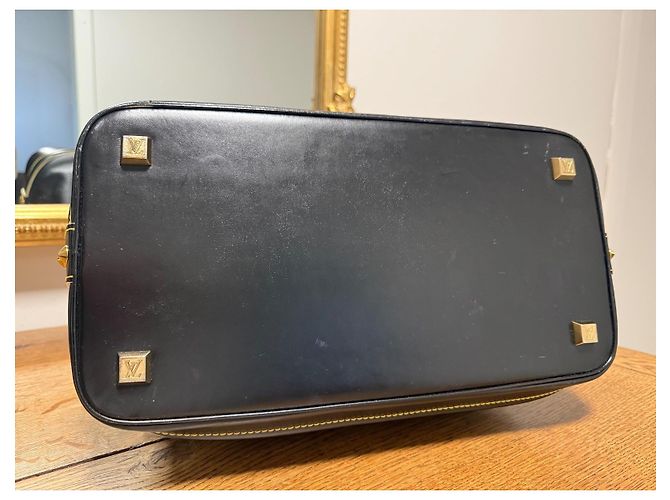 Louis Vuitton Suhali Lockit Borsa in pelle nera Nero - vista 5