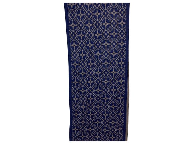 Louis Vuitton Monogram Echarpeski Schal Braun Marineblau - Ansicht 5