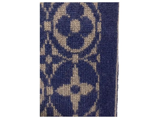 Louis Vuitton Monogram Echarpeski Schal Braun Marineblau - Ansicht 6