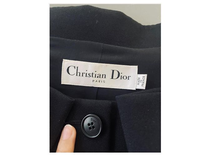 Bustier in seta nero Christian Dior con fiocchi - vista 2