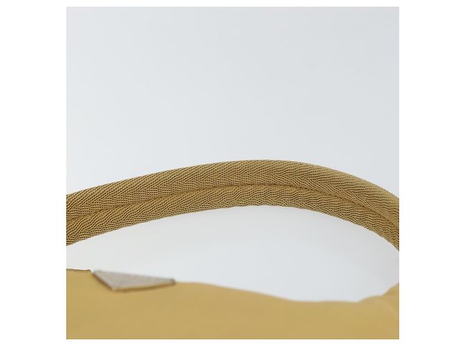 PRADA Borsa a mano in nylon beige argento autentica 160804 - vista 8