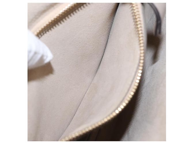 Chloé Borsa a Spalla Chloe Fay in Pelle Scamosciata Beige Oro Auth BA9070 - vista 24