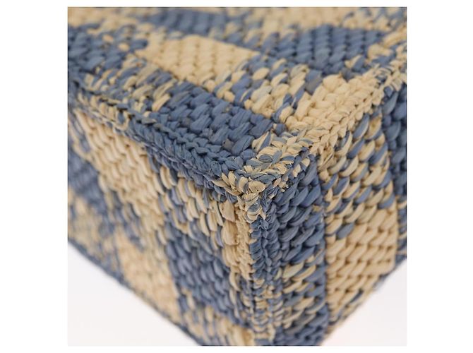 Borsa LOEWE Raffia 2way Azzurro Chiaro Argento Auth 158951SAV Blu chiaro - vista 18