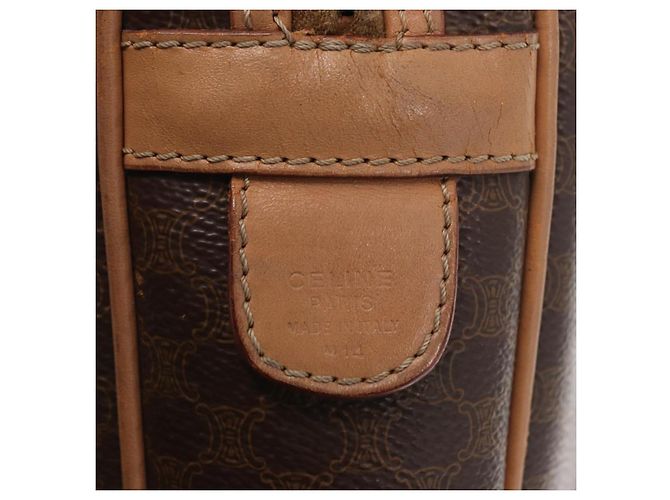Céline Borsa da lavoro in tela Macadam CELINE PVC marrone oro Auth bs31835 D'oro - vista 12