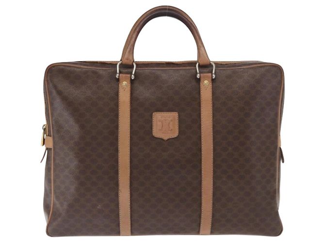 Céline Borsa da lavoro in tela Macadam CELINE PVC marrone oro Auth bs31835 D'oro - vista 13