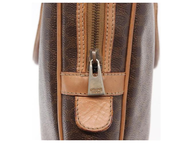 Céline Borsa da lavoro in tela Macadam CELINE PVC marrone oro Auth bs31835 D'oro - vista 17