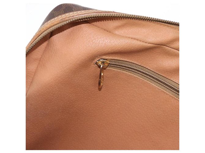 Céline Borsa da lavoro in tela Macadam CELINE PVC marrone oro Auth bs31835 D'oro - vista 20