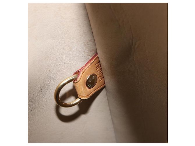 LOUIS VUITTON Monogram Vernis Houston Hand Bag Beige M91004 LV Auth BA9047 - view 12