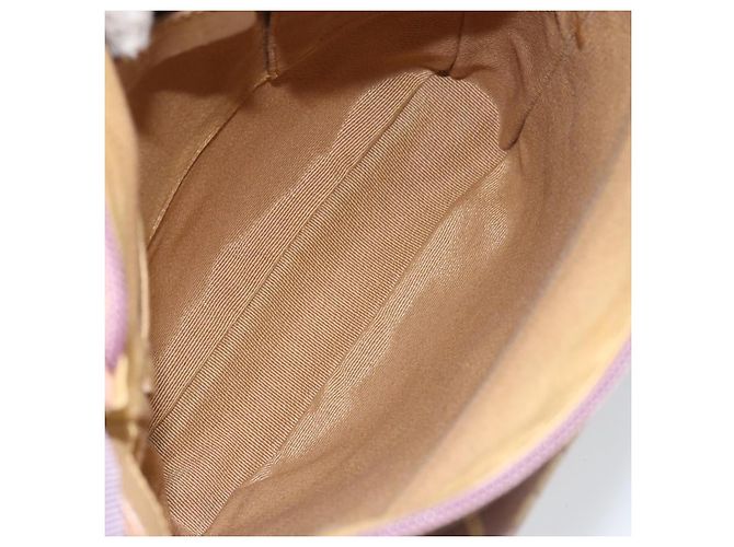 Borsa a Spalla Gancini Salvatore Ferragamo in Tela Viola Oro Auth 160696 - vista 17