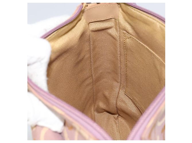 Borsa a Spalla Gancini Salvatore Ferragamo in Tela Viola Oro Auth 160696 - vista 19
