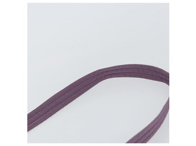 Borsa a Spalla Gancini Salvatore Ferragamo in Tela Viola Oro Auth 160696 - vista 8