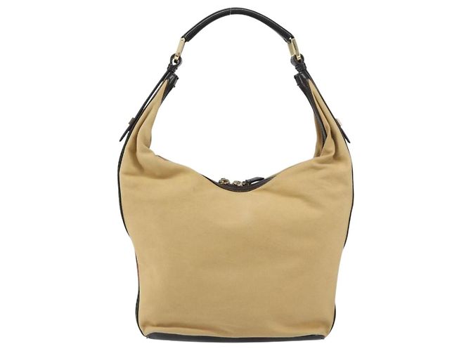Gucci Borsa a Spalla Web Sherry Line in Tela Beige Oro 001 4288 Auth ep12486 D'oro - vista 3