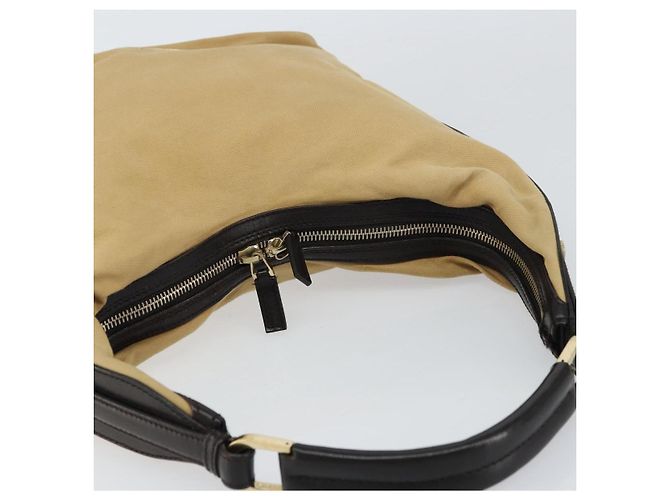 Gucci Borsa a Spalla Web Sherry Line in Tela Beige Oro 001 4288 Auth ep12486 D'oro - vista 6