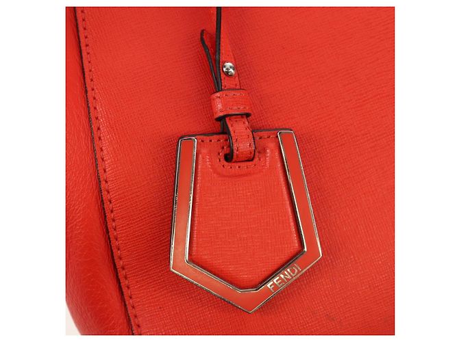 FENDI 2 JOURS Handtasche aus Leder 2-in-1 Gelb Silber Authentisch BA9071 - vista 20