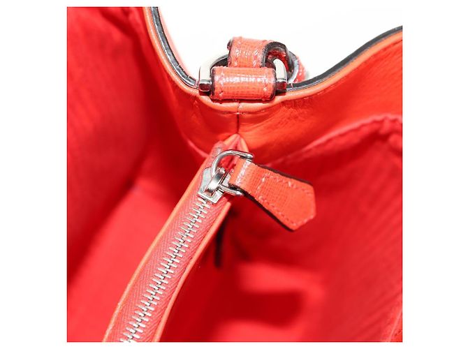 FENDI 2 JOURS Handtasche aus Leder 2-in-1 Gelb Silber Authentisch BA9071 - vista 24