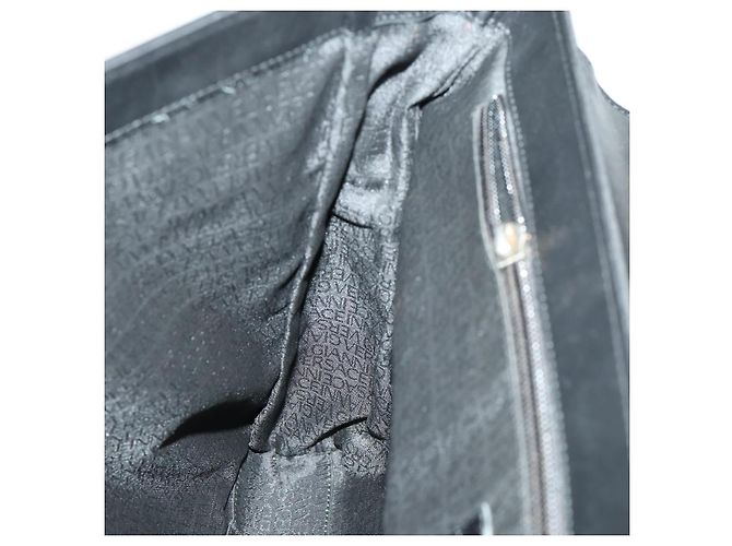 Borsa da lavoro Gianni Versace in nylon e pelle 2 in 1 nera e argento autentica bs31565 Nero - vista 21