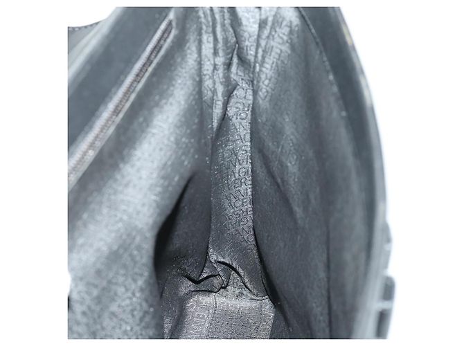 Borsa da lavoro Gianni Versace in nylon e pelle 2 in 1 nera e argento autentica bs31565 Nero - vista 22