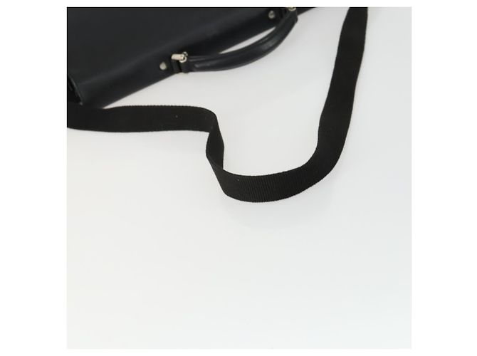 Borsa da lavoro Gianni Versace in nylon e pelle 2 in 1 nera e argento autentica bs31565 Nero - vista 7