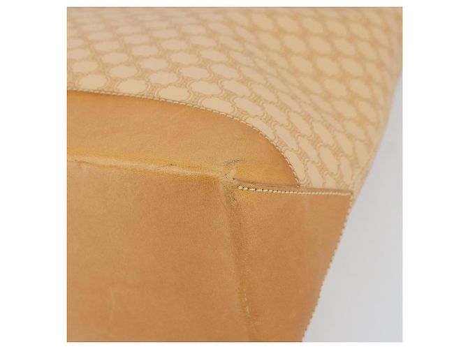 Céline CELINE Macadam Canvas Tote Bag PVC Beige Gold Auth 160703 Golden - Ansicht 15