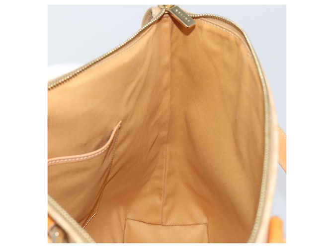 Céline CELINE Macadam Canvas Tote Bag PVC Beige Gold Auth 160703 Golden - Ansicht 19