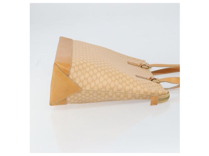 Céline CELINE Macadam Canvas Tote Bag PVC Beige Gold Auth 160703 Golden - Ansicht 3