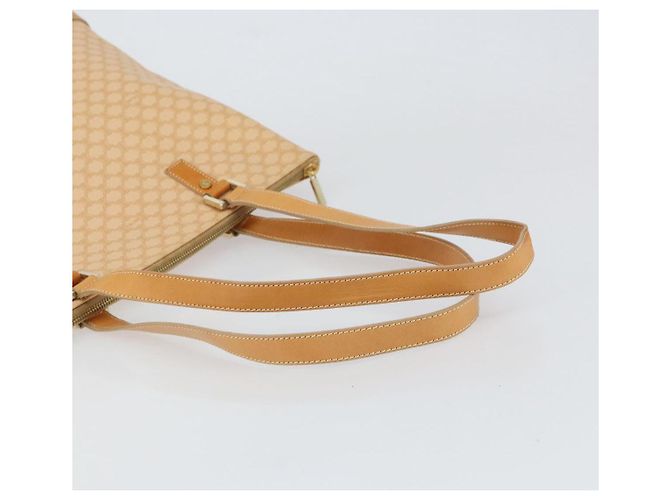Céline CELINE Macadam Canvas Tote Bag PVC Beige Gold Auth 160703 Golden - Ansicht 7