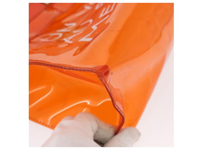 Hermès HERMES Borsa a Mano Kelly in Vinile Arancione Auth 158158 - vista 10