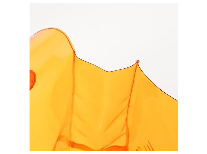 Hermès HERMES Borsa a Mano Kelly in Vinile Arancione Auth 158158 - vista 16