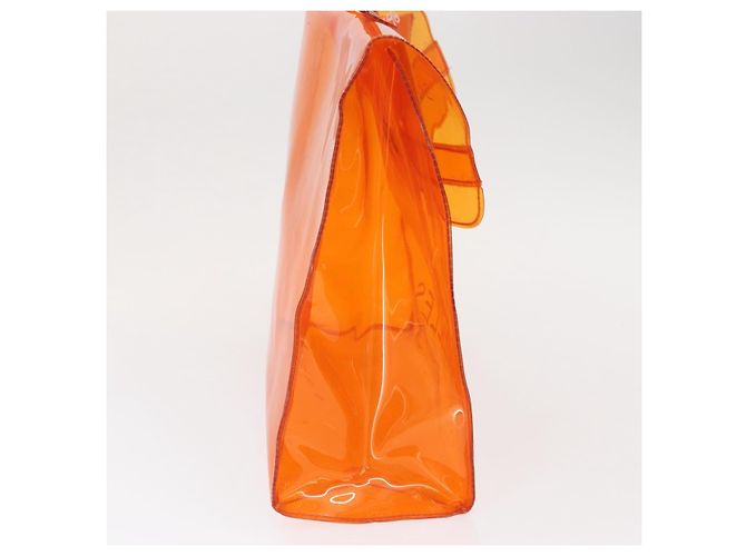 Hermès HERMES Borsa a Mano Kelly in Vinile Arancione Auth 158158 - vista 5