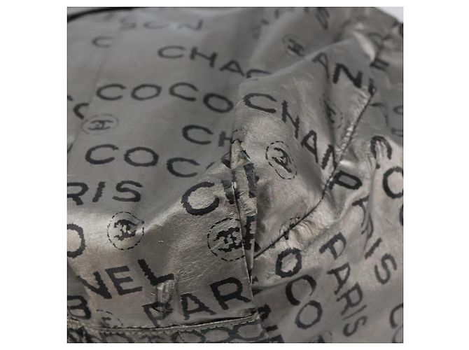 CHANEL Borsa Tote Illimitata Nylon Argento CC Auth bs31915 - vista 12