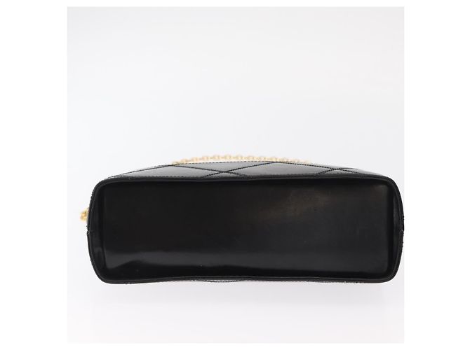 Borsa a spalla a catena Salvatore Ferragamo in pelle bianca nera oro Auth bs31765 Nero Bianco D'oro - vista 9