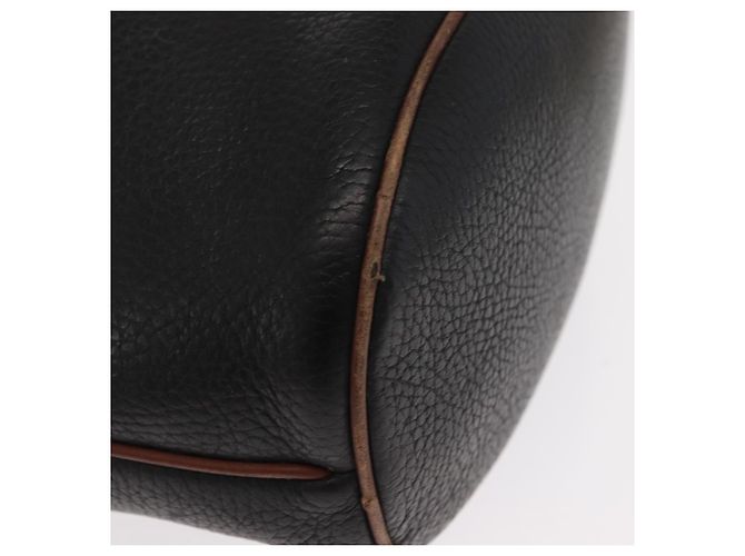 Borsa a Spalla in Pelle Nera e Oro GUCCI 001 904 0791 Auth 160619 Nero D'oro - vista 10