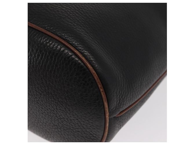 Borsa a Spalla in Pelle Nera e Oro GUCCI 001 904 0791 Auth 160619 Nero D'oro - vista 13