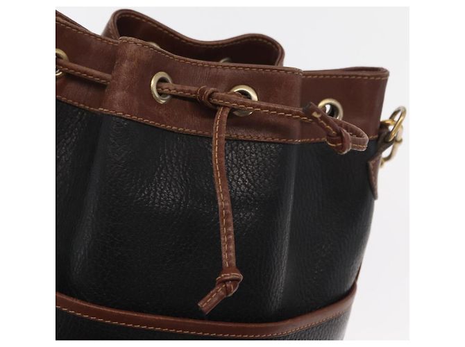 Borsa a Spalla in Pelle Nera e Oro GUCCI 001 904 0791 Auth 160619 Nero D'oro - vista 15