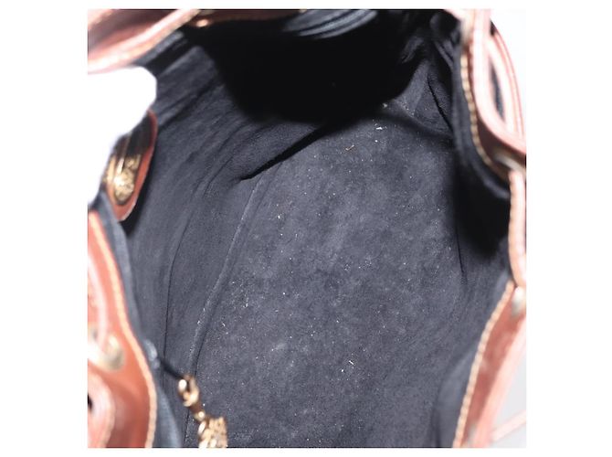Borsa a Spalla in Pelle Nera e Oro GUCCI 001 904 0791 Auth 160619 Nero D'oro - vista 17