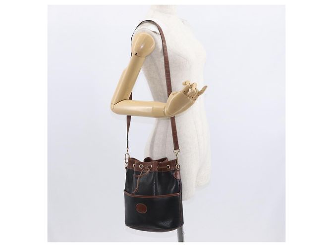 Borsa a Spalla in Pelle Nera e Oro GUCCI 001 904 0791 Auth 160619 Nero D'oro - vista 23