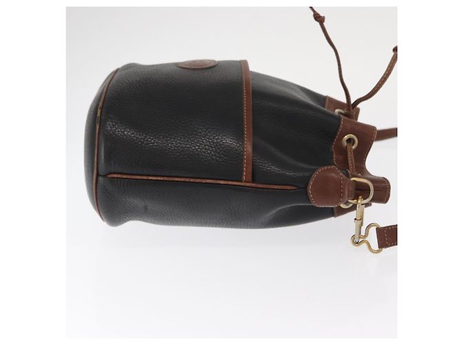 Borsa a Spalla in Pelle Nera e Oro GUCCI 001 904 0791 Auth 160619 Nero D'oro - vista 4