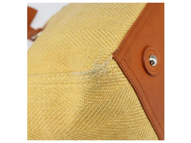 Tote Bag aus Canvas Beige Silber SAINT LAURENT 203820 Auth 160733 - Ansicht 13