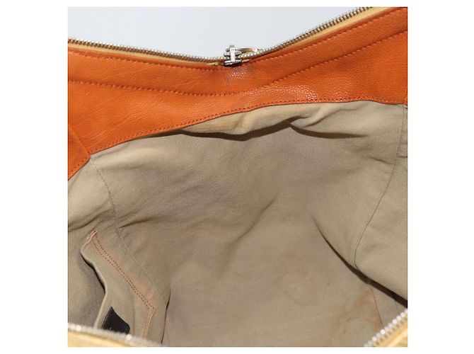 Tote Bag aus Canvas Beige Silber SAINT LAURENT 203820 Auth 160733 - Ansicht 19