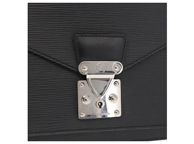 LOUIS VUITTON Borsa a Mano Epi Monceau 28 Nera M52122 LV Auth ep12499 Nero - vista 17