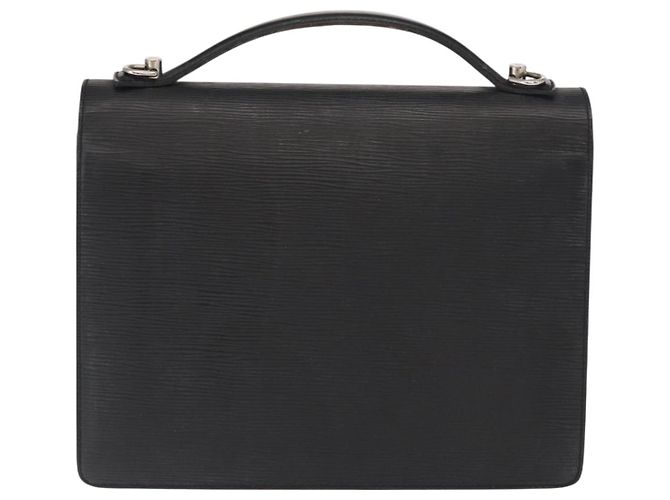 LOUIS VUITTON Borsa a Mano Epi Monceau 28 Nera M52122 LV Auth ep12499 Nero - vista 2