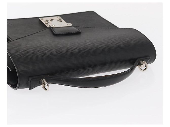 LOUIS VUITTON Borsa a Mano Epi Monceau 28 Nera M52122 LV Auth ep12499 Nero - vista 6